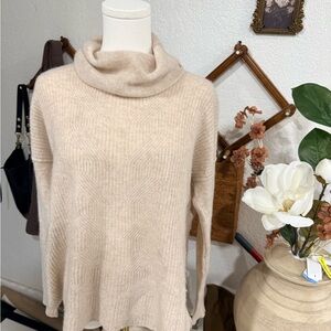 Wythe NY Soft Cream Cowl Neck Sweater